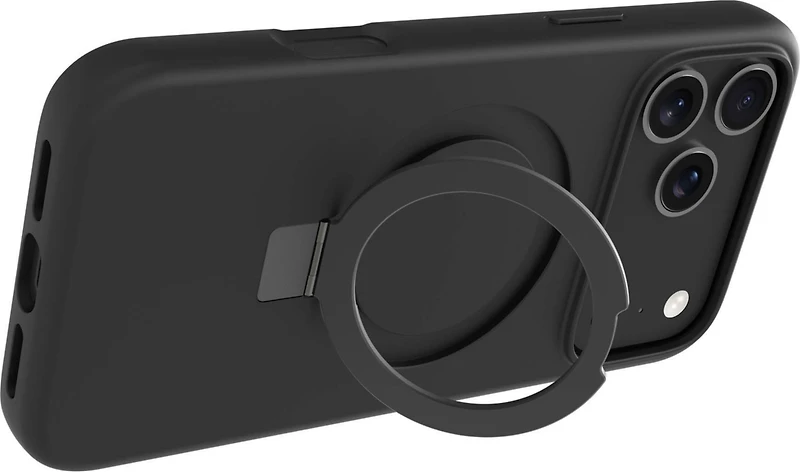 DBRAMANTE1928 ICELAND ULTRA D3O MAGSAFE CASE WITH KICKSTAND - IPHONE 17 PRO MAX- BLACK