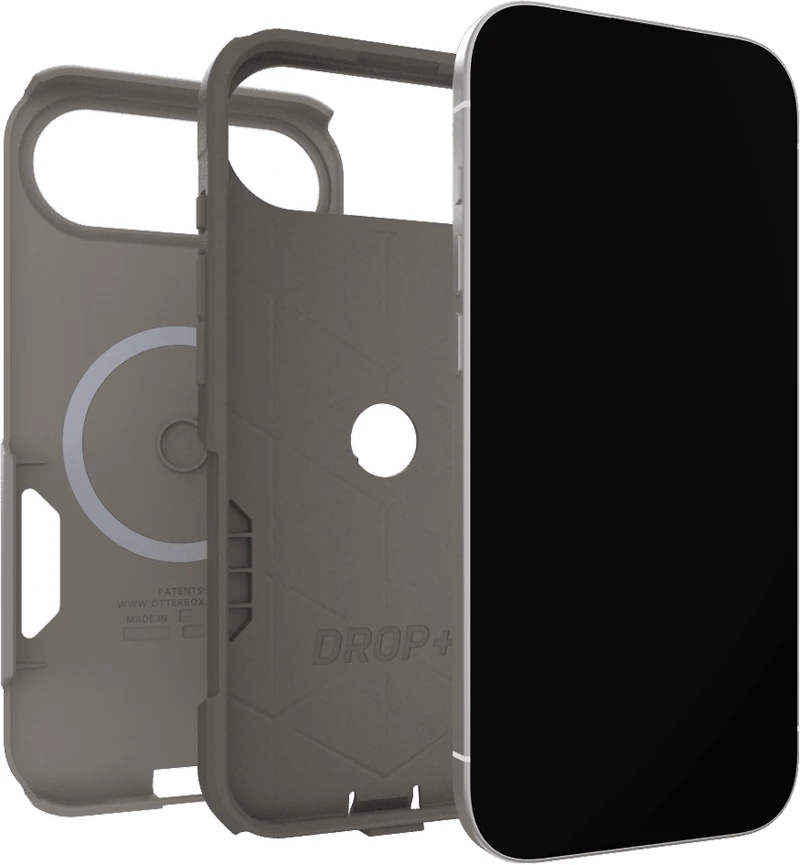 OtterBox 7798321 Étui Commuter MagSafe avec Contrôle de la Caméra Grey Comfort pour iPhone Air