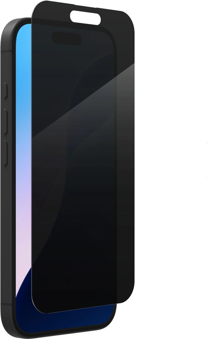 ZAGG InvisibleShield Glass Elite Privacy pour iPhone 16/15 - Noir