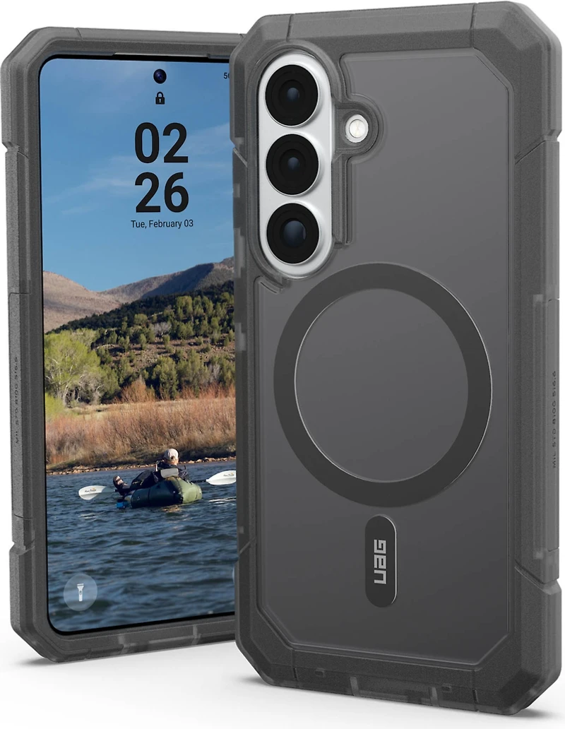 Étui Pathfinder Clear d'UAG avec aimants pour Samsung Galaxy S25