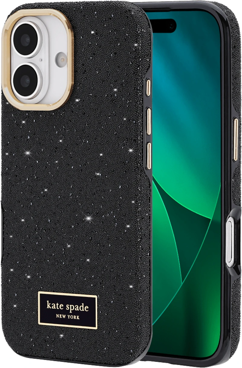 iPhone 17 Kate Spade Crystal Pave MagSafe Case - Nightfall