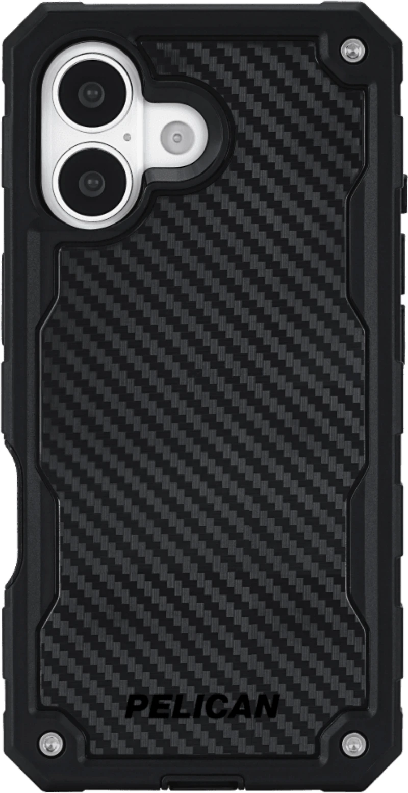 iPhone 17 Pelican Shield MagSafe w/Holster Case - Carbon Fiber