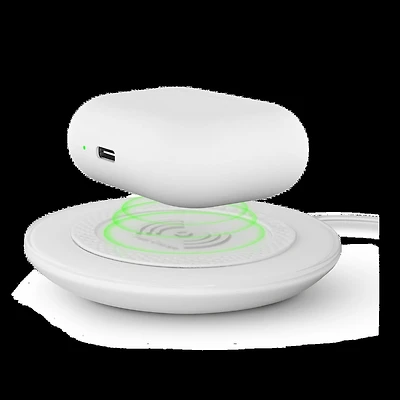 HyperGear 15W ChargePad Pro Wireless Fast Charger w/ USB-C Hub - White