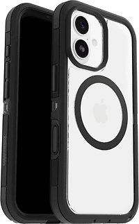 OtterBox 7798439 Étui Defender Pro XT Clear MagSafe avec Contrôle de la Caméra Dark Side (Noir) pour iPhone 17
