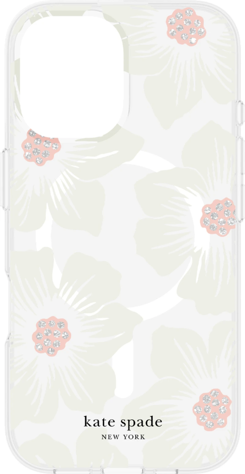 iPhone 16 Kate Spade Protective Prints MagSafe Case - Hollyhock Floral