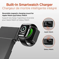 HyperGear 6-in-1 Foldable Wireless Charging Stand Compatible with Samsung & Apple Watch