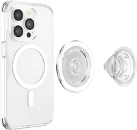 PopSockets 806827 PopGrip pour MagSafe Rond avec Anneau Adaptateur Clear