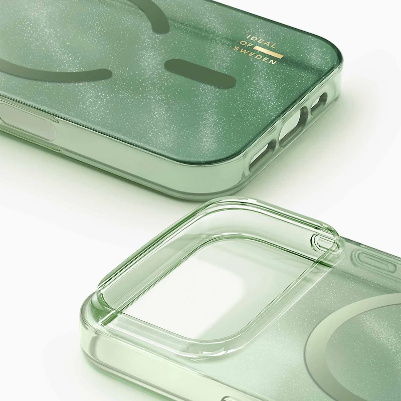 Ideal of Sweden - Glitter Glow MagSafe Case Sage Green for iPhone 17 Pro