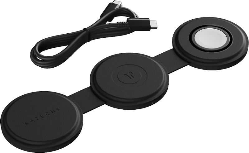 Satechi - On The Go 3 in 1 Wireless Charger - Black