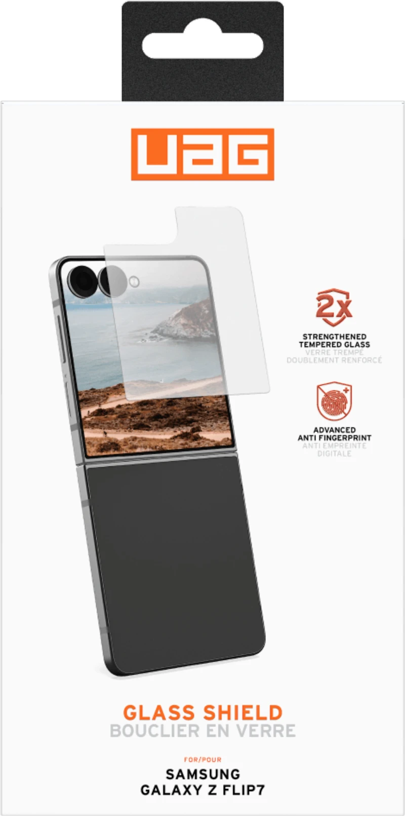 Samsung Galaxy Z Flip7 UAG Glass Shield - Black