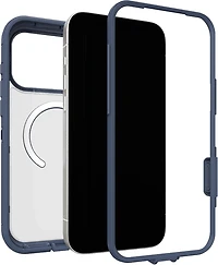 OtterBox 7798468 Étui Defender Pro XT Clear MagSafe avec Contrôle de la Caméra Bootcut (Bleu) pour iPhone 17 Pro Max