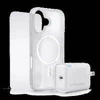 iPhone 17 HyperGear Bundle - 30W Hub, Glass, Case w/ Magsafe