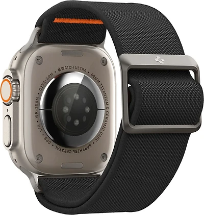 Spigen Lite Fit Ultra Strap Apple Watch 42/44/45/49mm Série 1-8/SE/Ultra-Noir