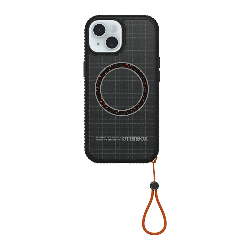 iPhone 17e/16e/15/14/13 Otterbox Sole MagSafe Case - Midnight Circuit - Black