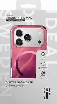 Ideal of Sweden IDCLCMSBI2567P564 Étui Glitter Glow MagSafe Cherry Lacquer pour iPhone 17 Pro Max