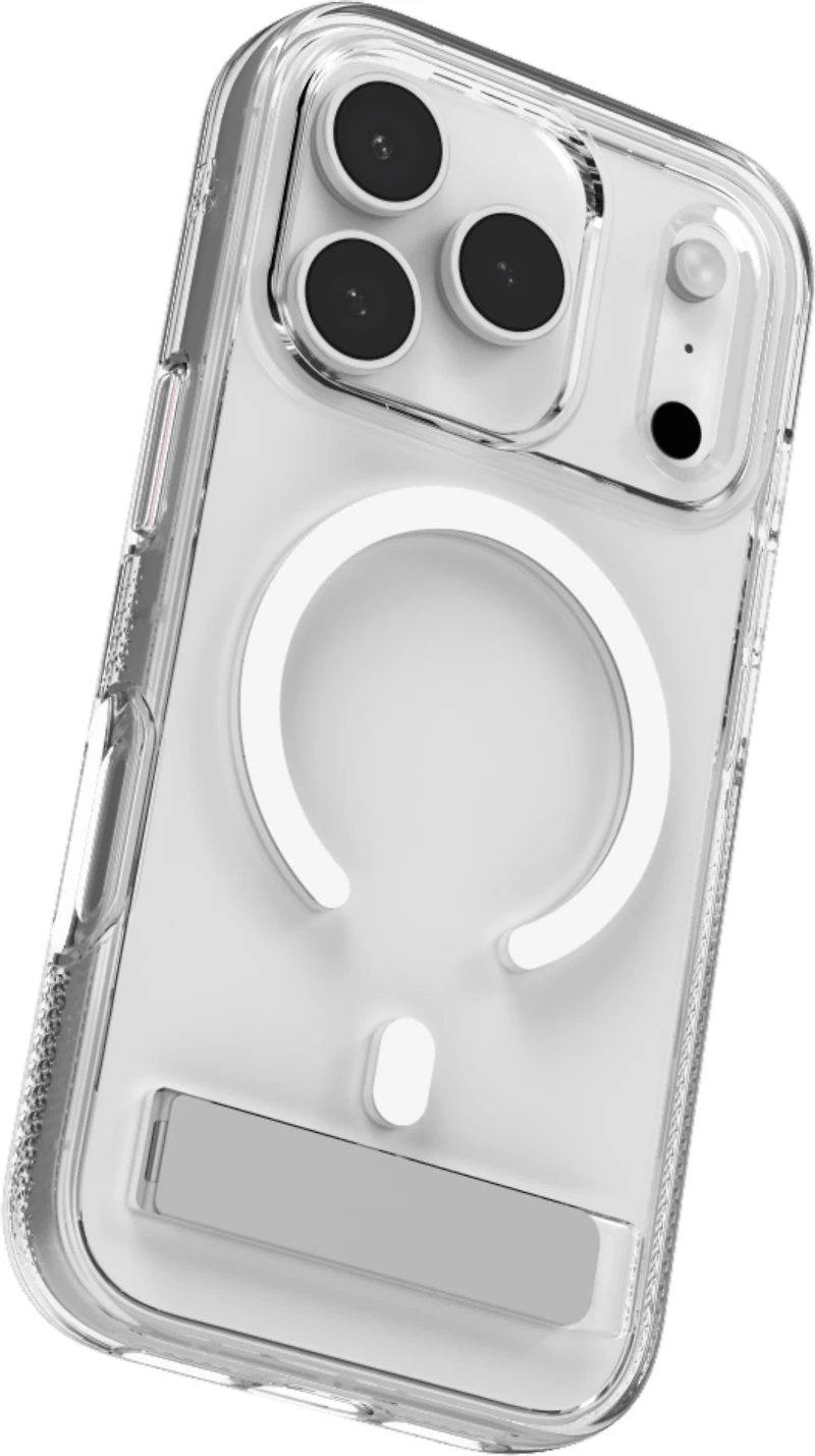 ZAGG - Crystal Palace Snap Case with Kickstand for Apple iPhone 17 Pro - Clear