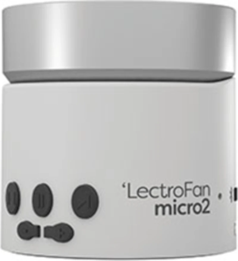 LectroFan Micro2 générateur de bruits et de sons de ventilateur Bluetooth, blanc/argent