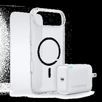 iPhone Air HyperGear Bundle - 30W Hub, Glass, Case w/ Magsafe