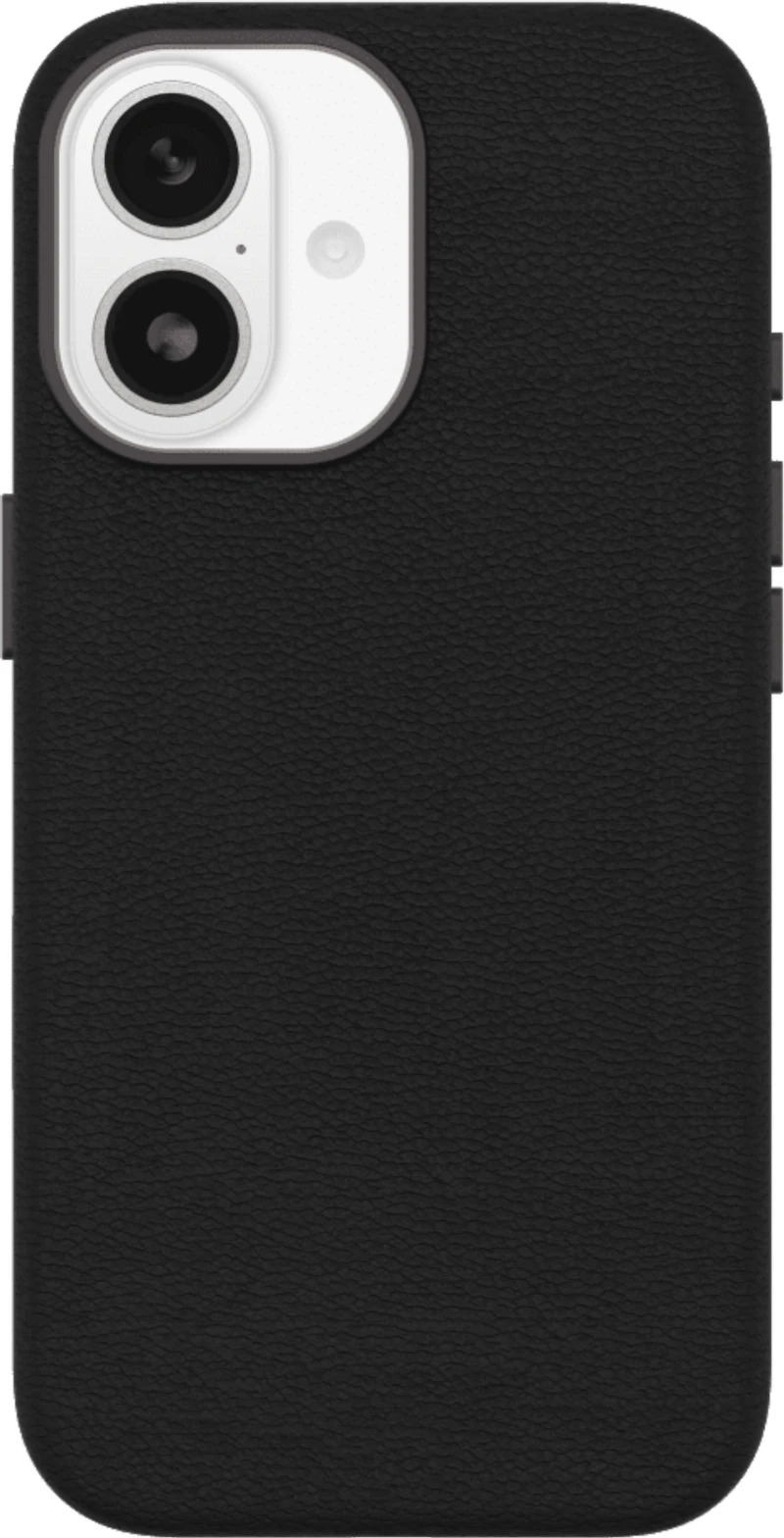 OtterBox 7799012 Étui Symmetry Cactus Leather MagSafe avec Contrôle de la Caméra Noir Ash (Noir) pour iPhone 17