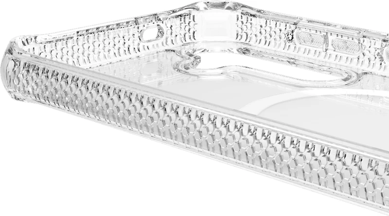 ITSKINS SGZRHMACRTRSP Étui Hybrid_R Clear Compatible avec MagSafe Transparent pour Samsung Galaxy S25