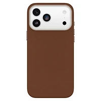OtterBox 7799064 Étui Symmetry Cactus Leather MagSafe avec Contrôle de la Caméra Dessert Saddle (Marron) pour iPhone 17 Pro Max