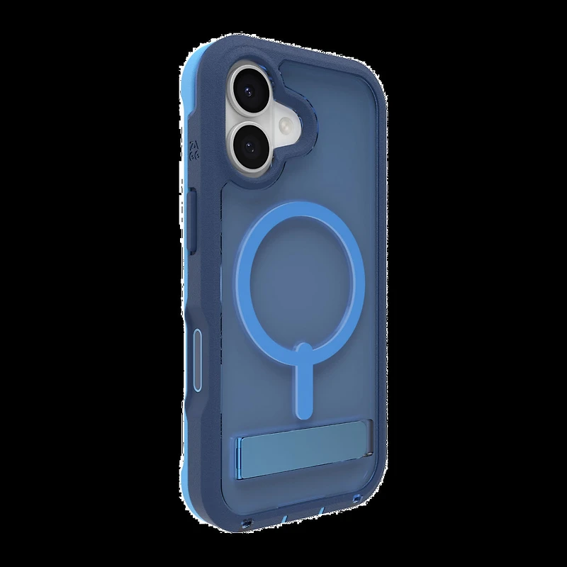 iPhone 17 ZAGG Graphene Rainier Snap Kickstand Case - Cobalt Horizon