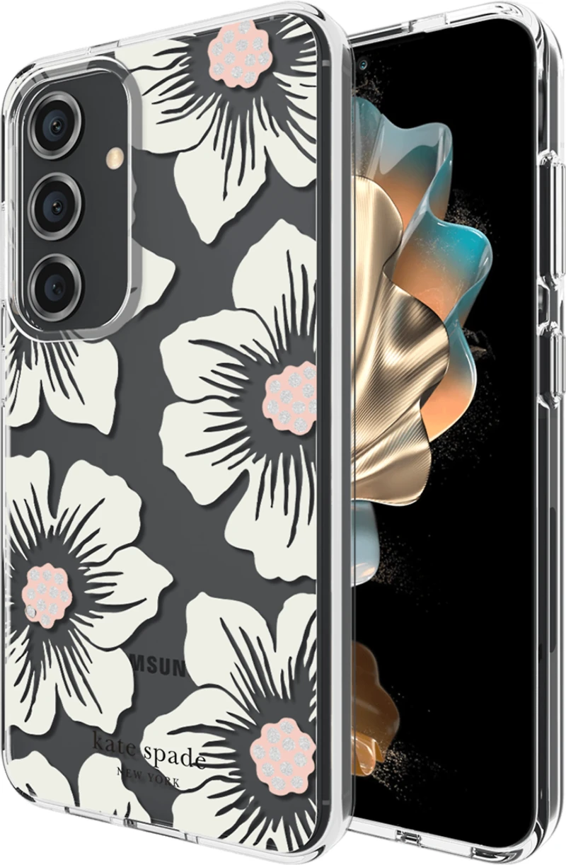 Kate Spade - Protective Hardshell Case For Samsung Galaxy S24 - Hollyhock Cream