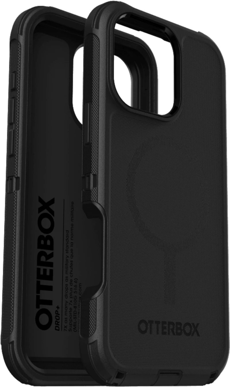 OtterBox - Defender Pro MagSafe Case for Apple iPhone 16 Pro Max - Black