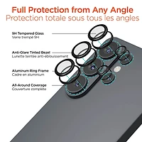 Samsung Galaxy S26 Ultra HyperGear Tempered Glass Camera Rings Lens Protection - 2 Pack clear