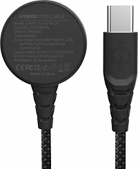 ITSKINS - Hybrid Smartwatch Magnetic Pod to USB C Cable - Black