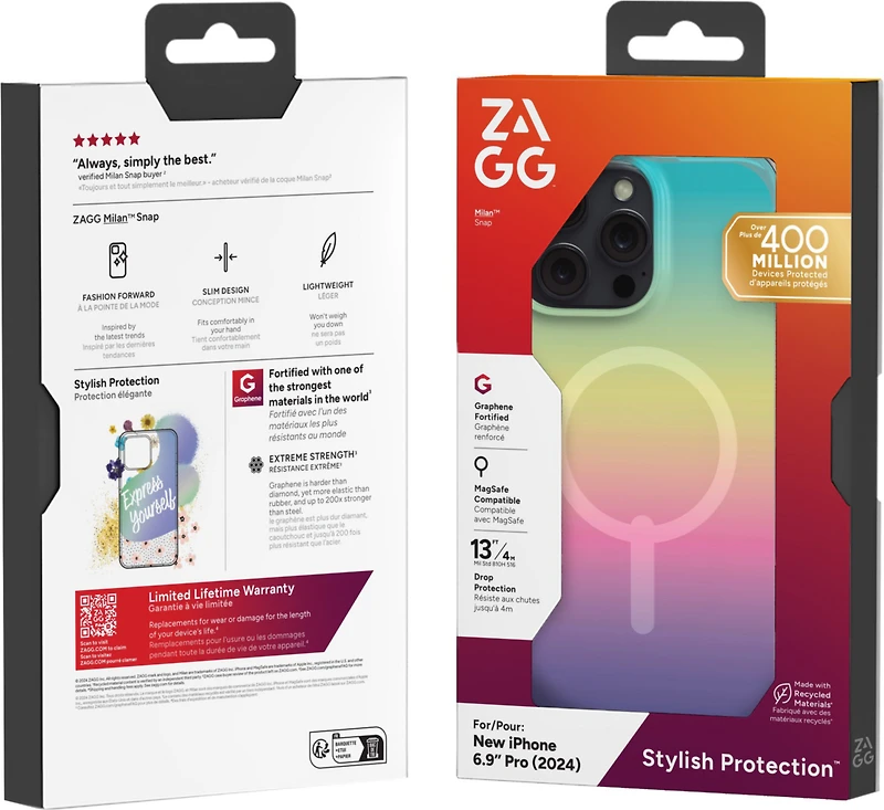 iPhone 16 Pro Max ZAGG Graphene Milan Snap Case