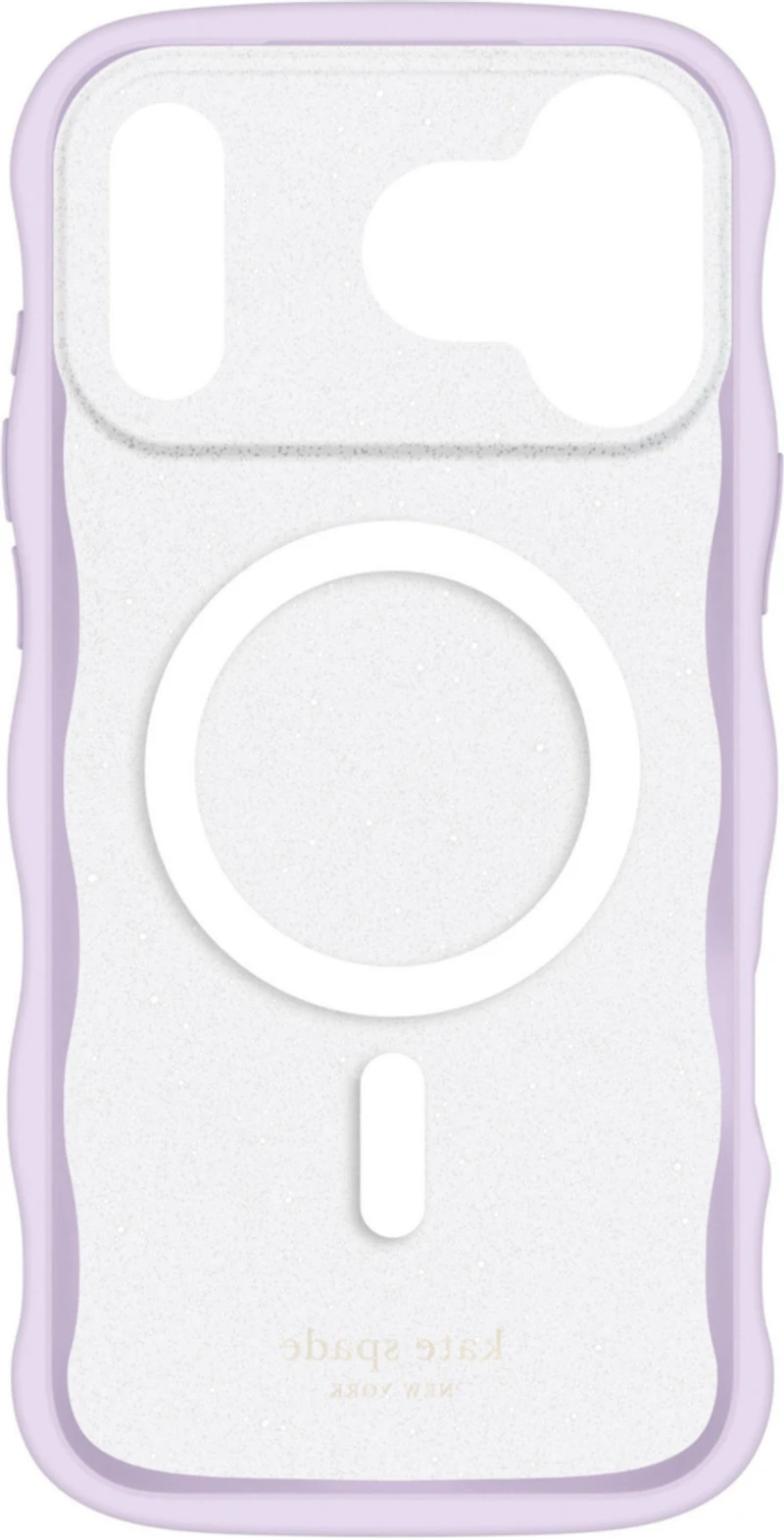Kate Spade KS057256 Étui Wavy MagSafe Opal Glitter pour iPhone 17 Pro Max