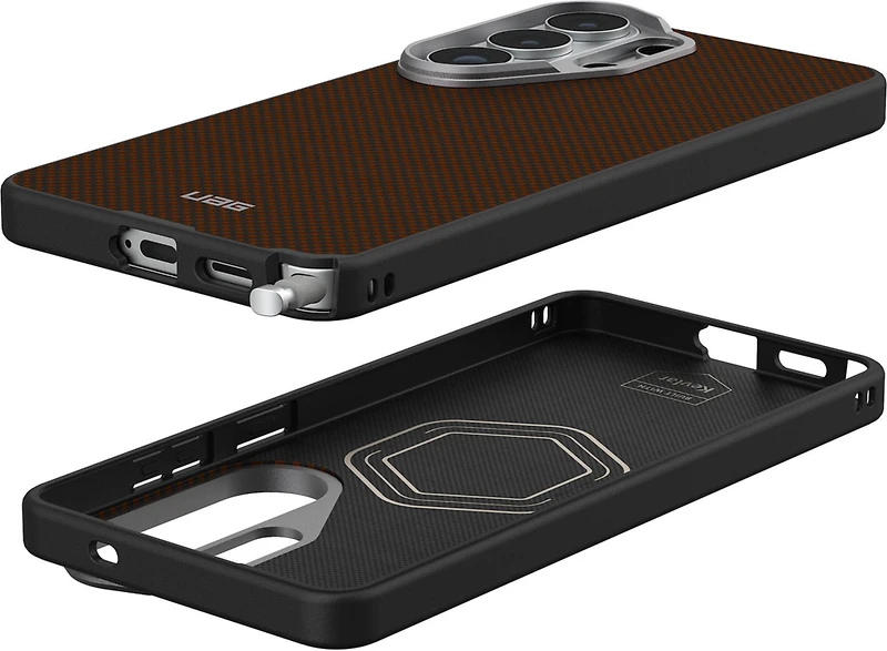 Samsung Galaxy S26 Ultra UAG Fibr Armr w/Magnet Case - Orange/Charcoal