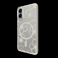 Samsung Galaxy S25 Edge Case-Mate Floral Gems Case w/Magnets - Gold
