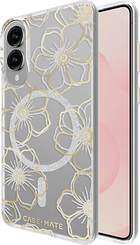 Samsung Galaxy S25 Edge Case-Mate Floral Gems Case w/Magnets - Gold