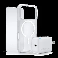 iPhone 17 Pro HyperGear Bundle - 30W Hub, Glass, Case w/ Magsafe