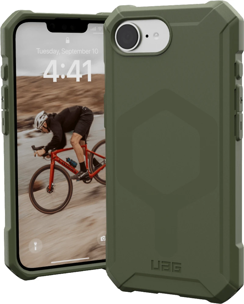 UAG 114496117272 Étui Robuste Essential Armor MagSafe Olive Drab pour iPhone 16e