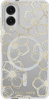 Samsung Galaxy S25 Edge Case-Mate Floral Gems Case w/Magnets - Gold