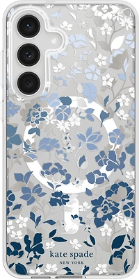 Kate Spade - Protective Case with Magnet for Samsung Galaxy S25 FE - Flowerbed Blue