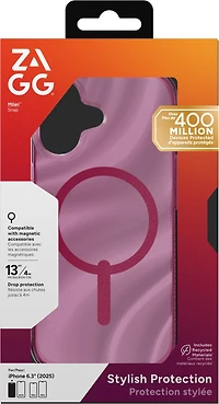 iPhone 17 ZAGG Graphene Milan Snap Case - Glimmering Wave