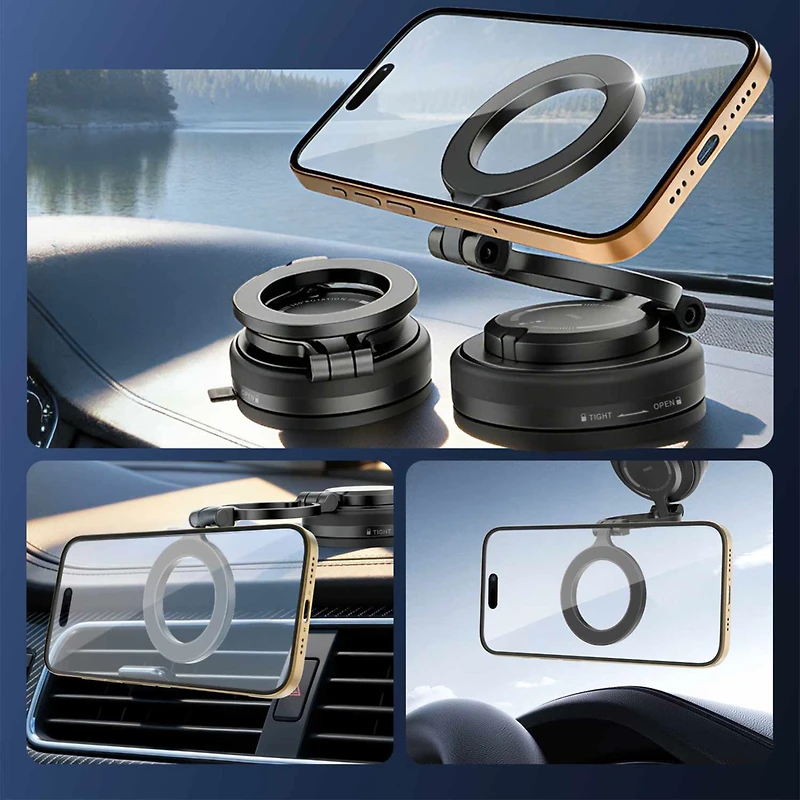 iOttie - iTap 3 MagSafe Compatible Vacuum Mount Black