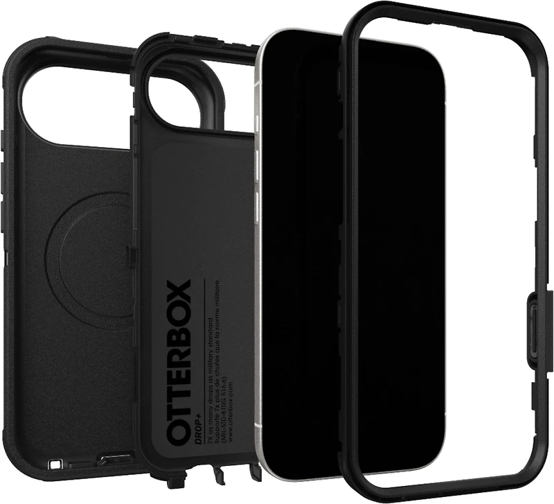 OtterBox 7798413 Étui Defender Pro MagSafe avec Contrôle de la Caméra Noir pour iPhone Air