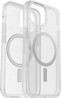 iPhone 15/14/13 Otterbox Symmetry w/ MagSafe Clear Series Case - Silver (Stardust)