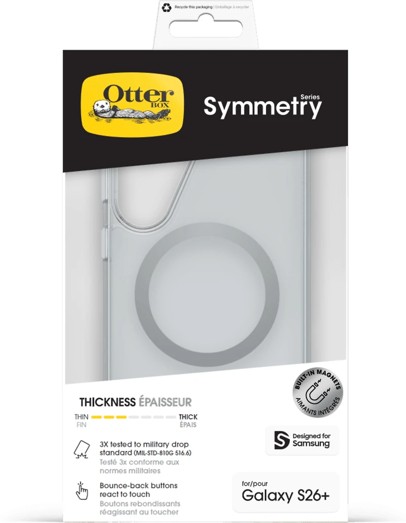 OtterBox - Symmetry Clear Magnetic Case for Samsung Galaxy S26 Plus
