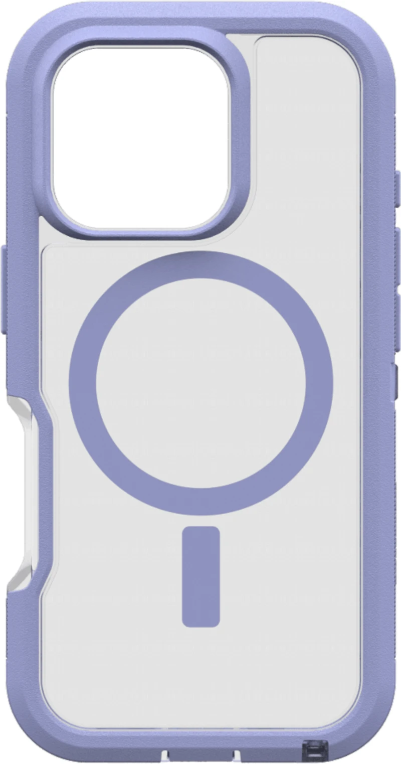 OtterBox - Defender Pro XT Clear MagSafe Case for Apple iPhone 16 Pro - Lavender Haze