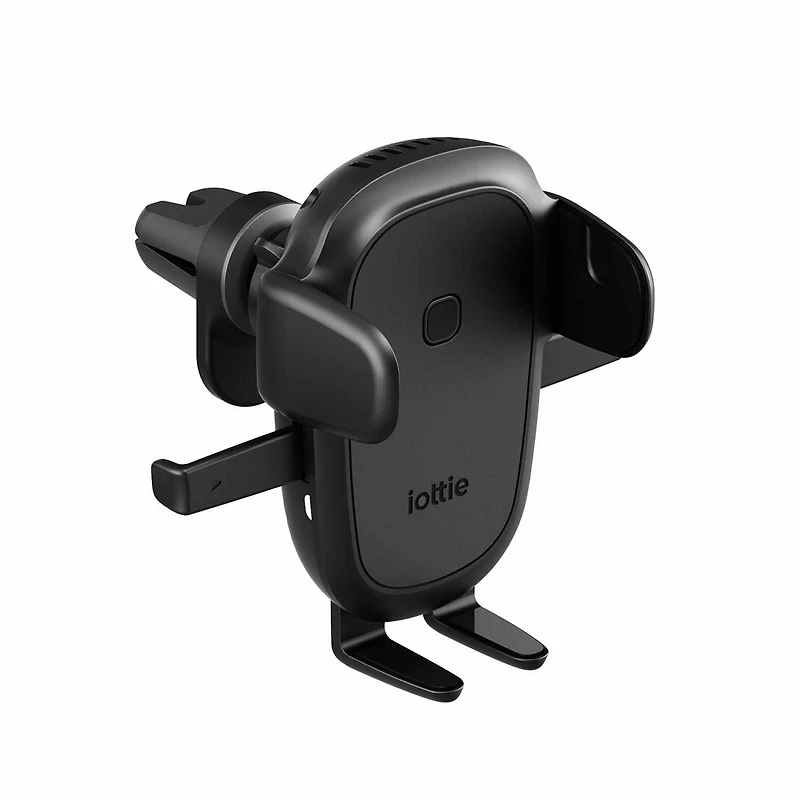 iOttie - Easy One Touch Wireless 3 Fast Charging Universal Air Vent and CD Mount Black