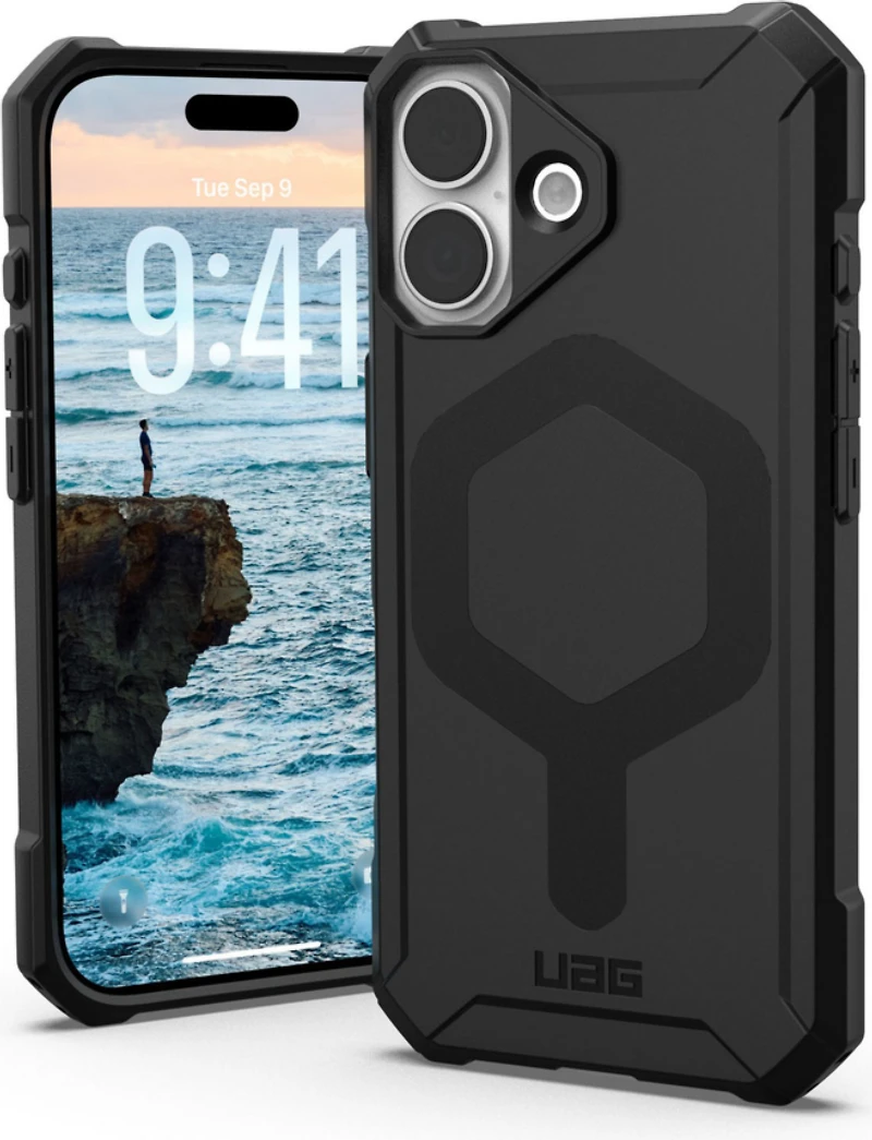 UAG 114542114040 Étui Robuste Essential Armor MagSafe Noir pour iPhone 17