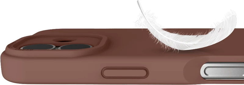 Avana AP7NAVSIKMOCC Velvet MagSafe Case Mocha pour iPhone 17