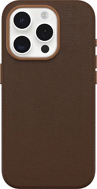 iPhone 16 Pro Otterbox Symmetry Cactus Leather w/MagSafe case - Brown - Rich Adobe