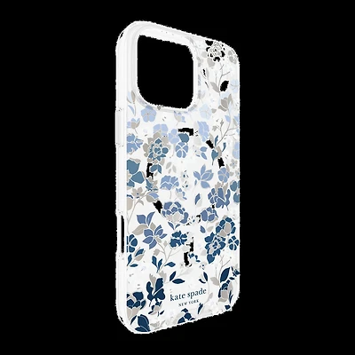 iPhone 16 Pro Max Kate Spade Protective Prints MagSafe Case - Flowerbed Blue